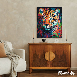 Colourful Abstract Leopard