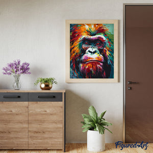 Colourful Abstract Orangutan