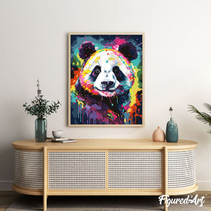 Colourful Abstract Panda