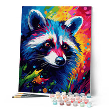Load image into Gallery viewer, Colourful Abstract Raccoon
