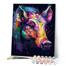 Load image into Gallery viewer, Colourful Abstract Wild Boar