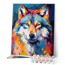 Load image into Gallery viewer, Colourful Abstract Wolf