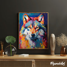 Load image into Gallery viewer, Colourful Abstract Wolf