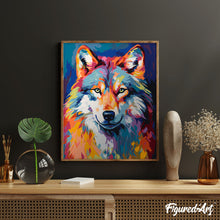 Load image into Gallery viewer, Colourful Abstract Wolf