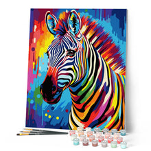 Load image into Gallery viewer, Colourful Abstract Zebra