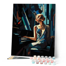 Load image into Gallery viewer, Art Deco Woman at a Piano