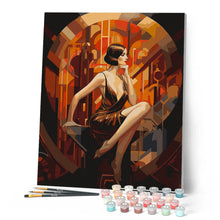 Load image into Gallery viewer, Sitting Art Deco Woman