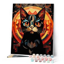 Load image into Gallery viewer, Art Deco Black Cat