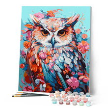 Load image into Gallery viewer, Colourful Owl in Bloom