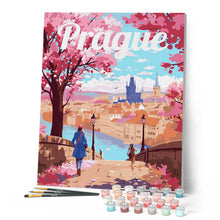 Load image into Gallery viewer, Travel Poster Prague in Bloom