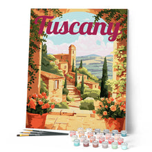 Load image into Gallery viewer, Travel Poster Tuscany in Bloom