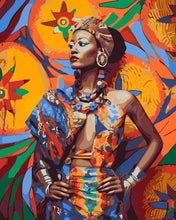 Load image into Gallery viewer, Paint by numbers kit for adults Traditional African Woman Figured&#39;Art UK