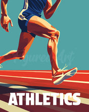 Load image into Gallery viewer, Paint by numbers kit for adults Sport Poster Athletics Figured&#39;Art UK