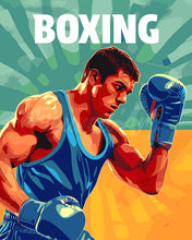 Load image into Gallery viewer, Paint by numbers kit for adults Sport Poster Boxing Figured&#39;Art UK