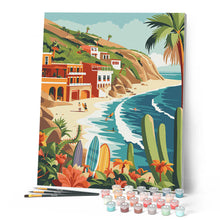 Load image into Gallery viewer, Coastal surfing