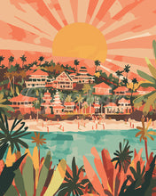 Load image into Gallery viewer, Paint by numbers kit for adults Bali Sunrise Figured&#39;Art UK