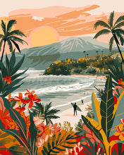 Load image into Gallery viewer, Paint by numbers kit for adults Tropical Beach Figured&#39;Art UK