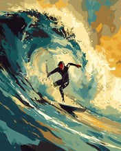 Load image into Gallery viewer, Paint by numbers kit for adults Professional Surfer Figured&#39;Art UK