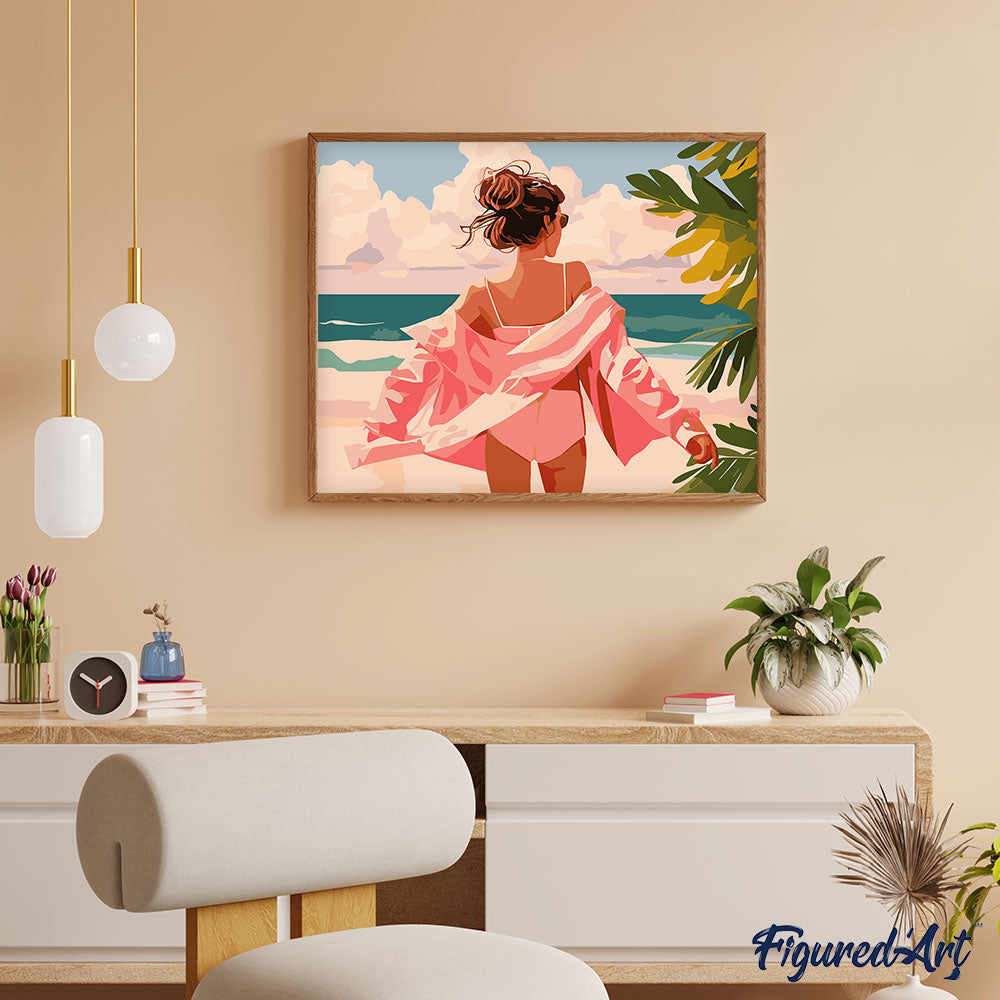 Paint by Numbers for adults UK - Enjoy the Beach – Figured'Art