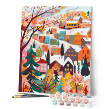 Load image into Gallery viewer, Colourful Winter Village