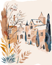 Load image into Gallery viewer, Paint by numbers kit for adults Winter Village 1 Figured&#39;Art UK