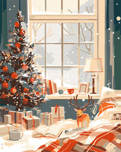 Load image into Gallery viewer, Paint by numbers kit for adults Christmas in Bed Figured&#39;Art UK