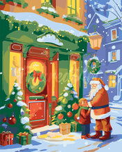 Load image into Gallery viewer, Paint by numbers kit for adults Santa&#39;s Greeting Figured&#39;Art UK