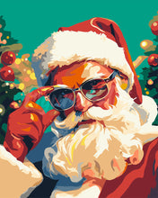 Load image into Gallery viewer, Paint by numbers kit for adults Cool Santa Figured&#39;Art UK