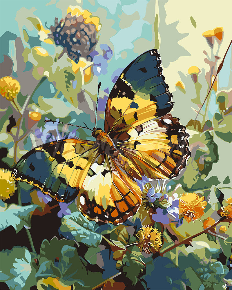 Paint by numbers kit for adults Janetta Forester Butterfly Figured'Art UK