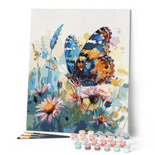 Load image into Gallery viewer, Butterfly and Flowers