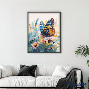 Butterfly and Flowers