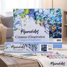 Load image into Gallery viewer, Butterfly and Blue Flowers