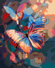 Load image into Gallery viewer, Paint by numbers kit for adults Vibrant Butterflies Figured&#39;Art UK