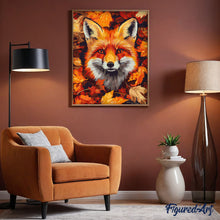 Load image into Gallery viewer, Fox in Autumn Leaves