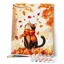 Load image into Gallery viewer, Playful Autumn Cat