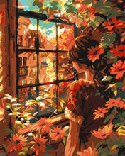 Load image into Gallery viewer, Paint by numbers kit for adults Window View of Autumn Figured&#39;Art UK