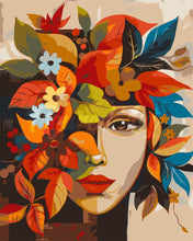 Load image into Gallery viewer, Paint by numbers kit for adults Picasso-inspired Autumn Flora Face Figured&#39;Art UK