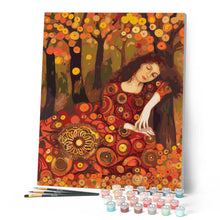 Load image into Gallery viewer, Klimt-inspired Autumn Lady