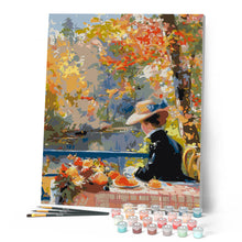 Load image into Gallery viewer, Renoir-inspired Autumn Lady