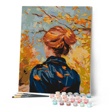 Load image into Gallery viewer, Van Gogh-inspired Autumn Lady