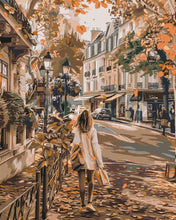 Load image into Gallery viewer, Paint by numbers kit for adults Autumn Day in the City Figured&#39;Art UK