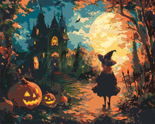 Load image into Gallery viewer, Paint by numbers kit for adults The Witch Castle Figured&#39;Art UK