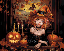 Load image into Gallery viewer, Paint by numbers kit for adults The Gothic Witch Figured&#39;Art UK