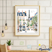 Load image into Gallery viewer, Watercolour Paris Street