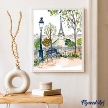 Load image into Gallery viewer, Watercolour Paris Garden