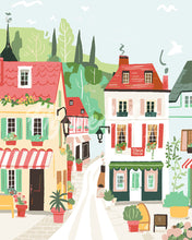 Load image into Gallery viewer, Paint by numbers kit for adults Green View Village Figured'Art UK
