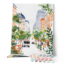 Load image into Gallery viewer, Watercolor City Boulevard