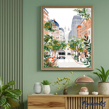 Load image into Gallery viewer, Watercolor City Boulevard