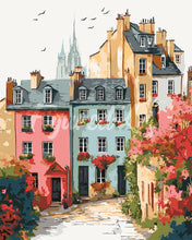 Load image into Gallery viewer, Paint by numbers kit for adults Colourful Old Town Figured'Art UK