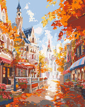 Load image into Gallery viewer, Paint by numbers kit for adults Old Town Golden Season Figured'Art UK